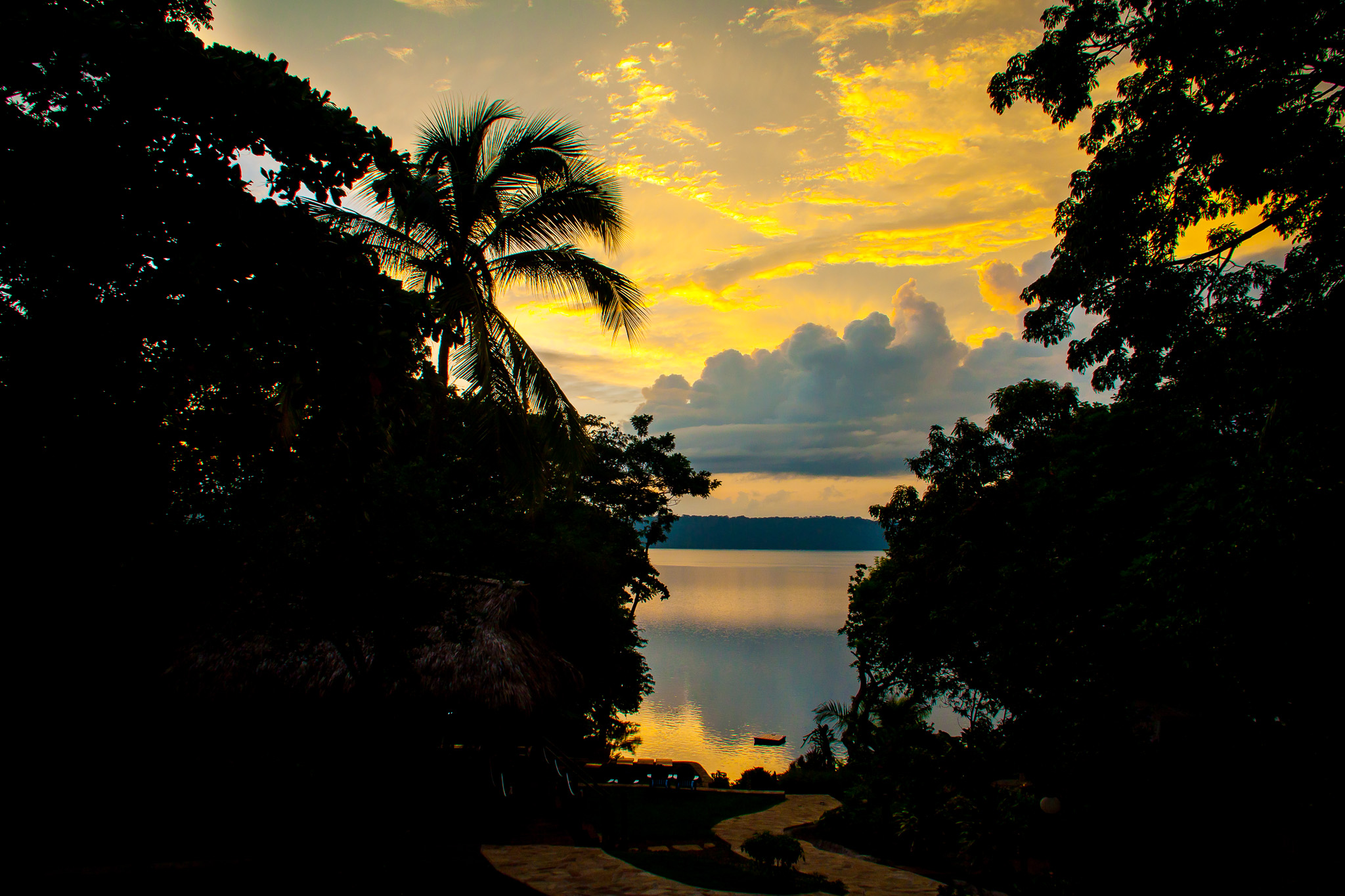 Laguna de Apoyo Sunrise Over the Lake